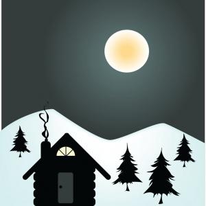 Winter Night In Cabin Vector Studiogrfx 300x300 Winter Night In Cabin Vector Studiogrfx