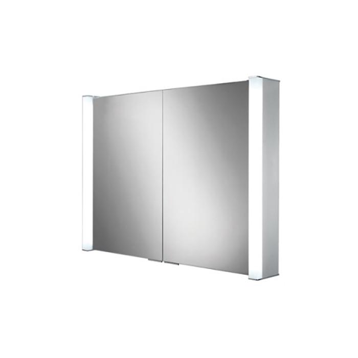 Vector Double Door Illuminated Aluminium Mirror Cabinet Mirror 700x700 Vector Double Door Illuminated Aluminium Mirror Cabinet Mirror