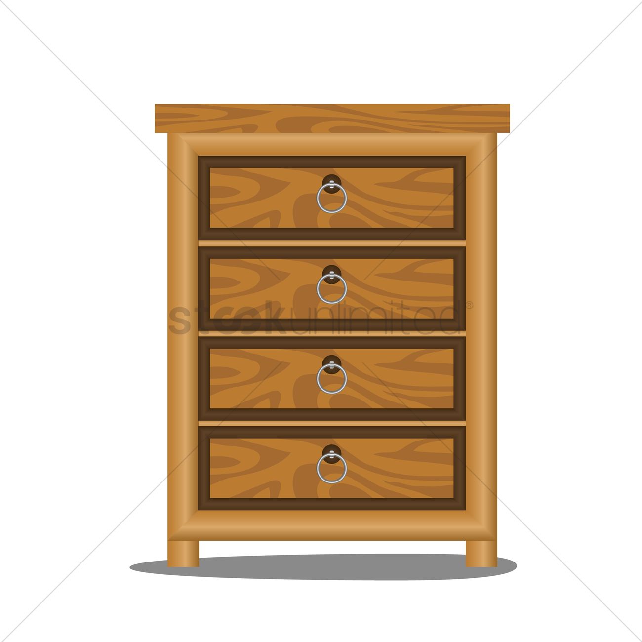 Wooden Cabinet Vector Image 1300x1300 Wooden Cabinet Vector Image