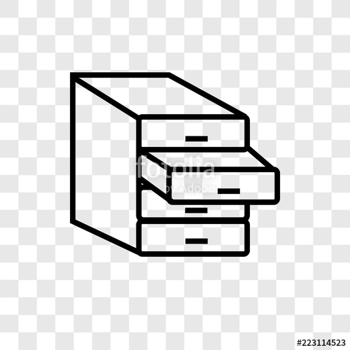 Cabinet Vector Icon Isolated On Transparent Background, Cabinet 500x500 Cabinet Vector Icon Isolated On Transparent Background, Cabinet