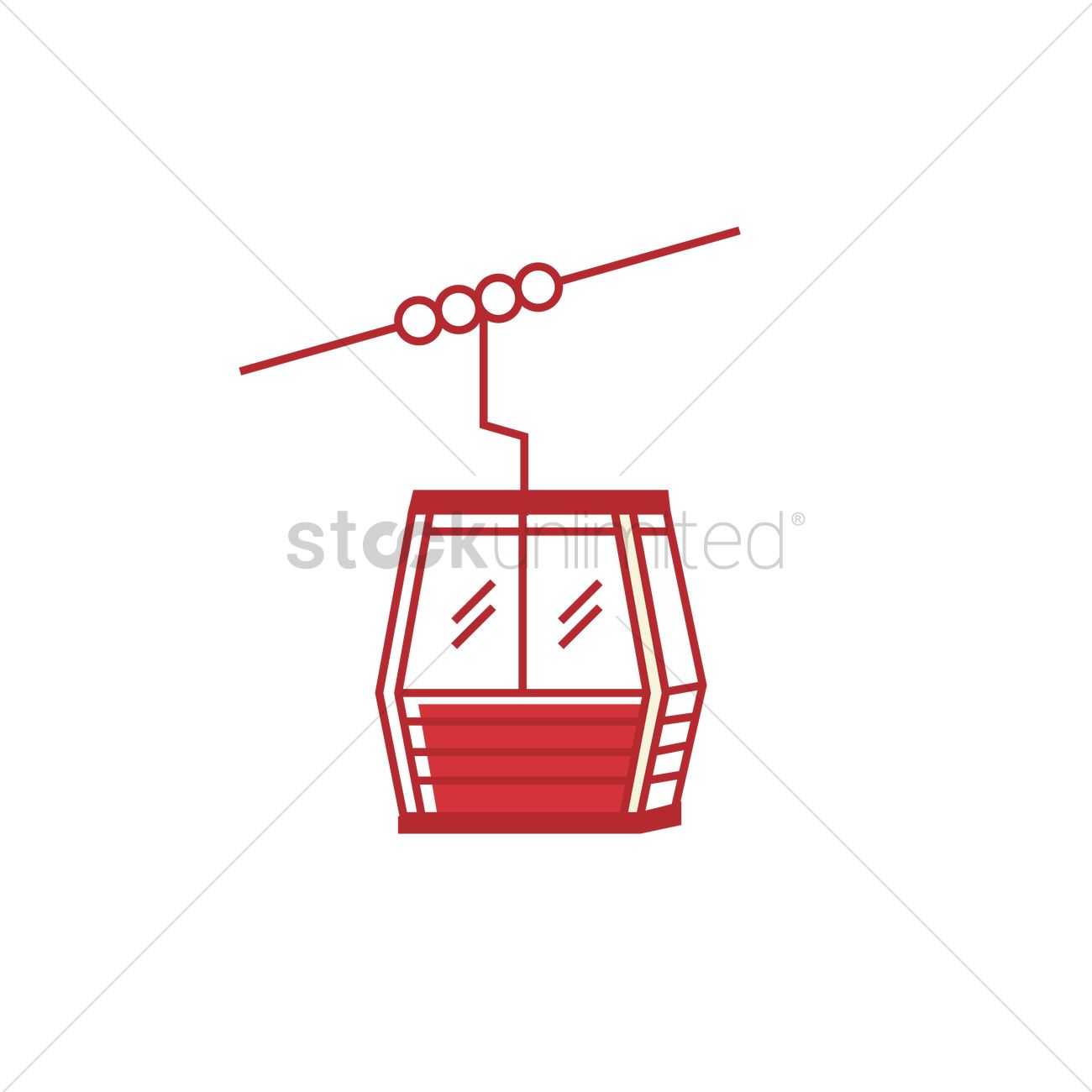 Cable Car Vector Image 1300x1300 Cable Car Vector Image