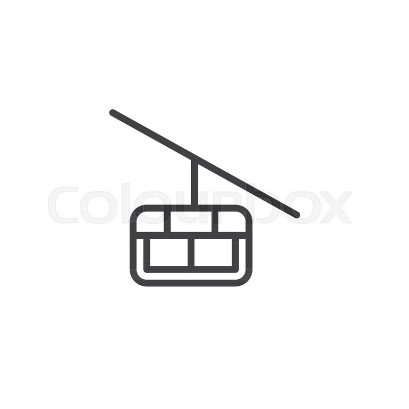 Cable Car Cabin Line Icon, Outline Stock Vector Colourbox 800x800 Cable Car Cabin Line Icon, Outline Stock Vector Colourbox