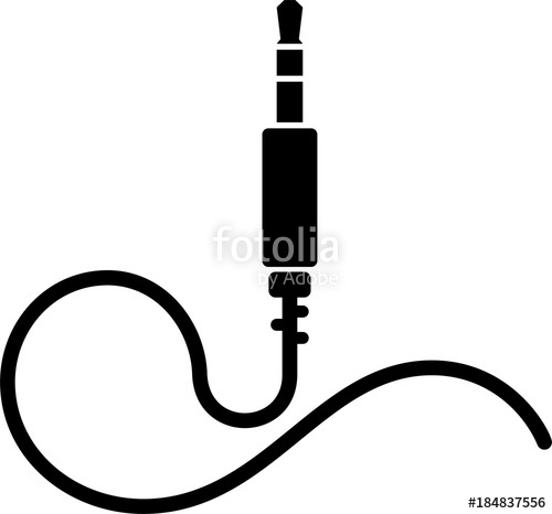 500x466 Audio Cable Icon, Plug Wire Stock Image And Royalty Free Vector