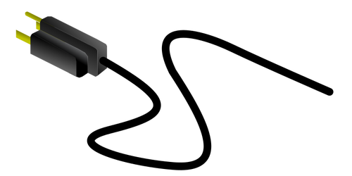 500x250 Power Cable Vector Image