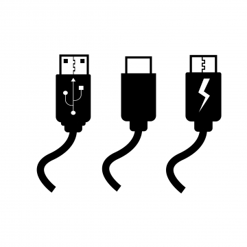 360x360 Usb Cable Png, Vector, And Clipart With Transparent