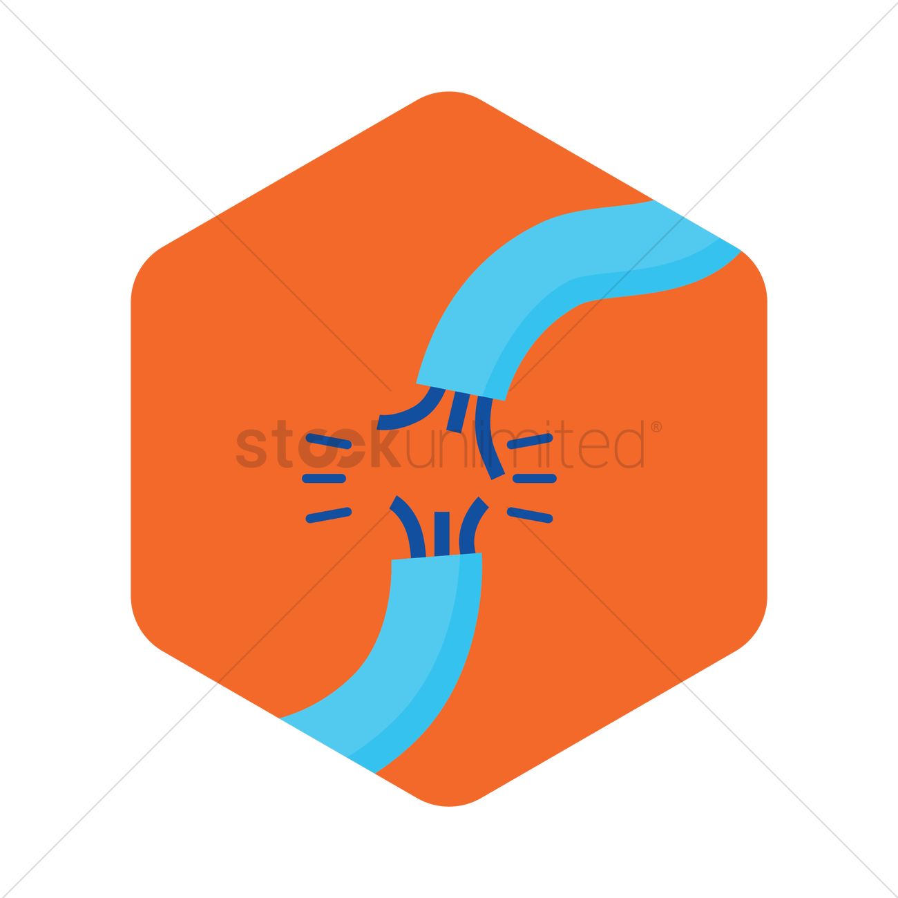 1300x1300 Broken Or Cut Power Cable Vector Image