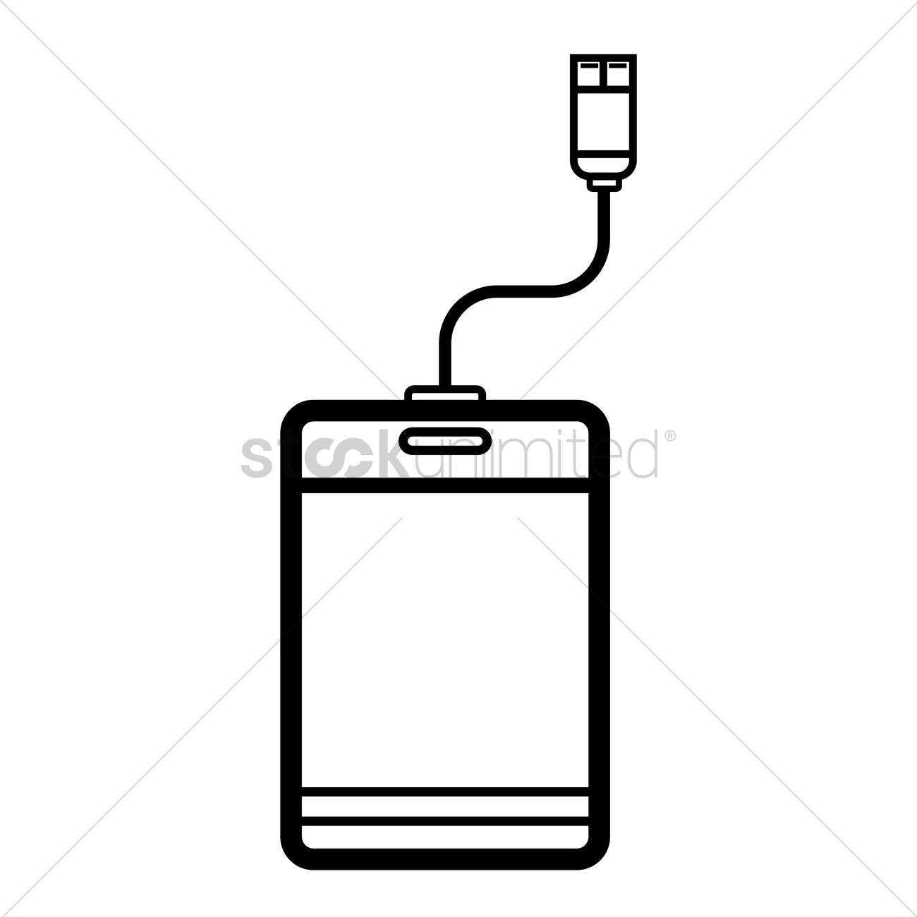Free Mobile With Data Cable Vector Image 1300x1300 Free Mobile With Data Cable Vector Image