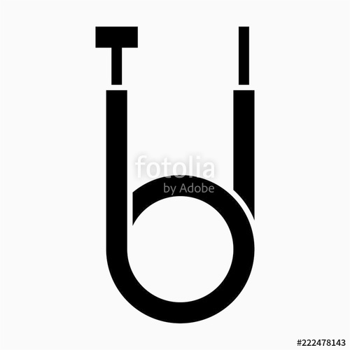 500x500 Glyph Beautiful Brake Cable Vector Icon Stock Image And Royalty