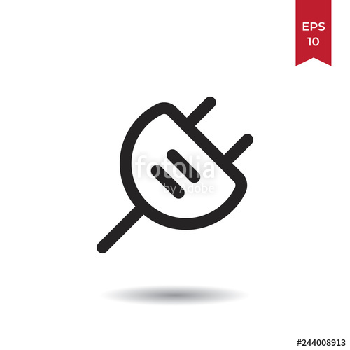 Power Cable Vector Icon Stock Image And Royalty Free Vector 500x500 Power Cable Vector Icon Stock Image And Royalty Free Vector