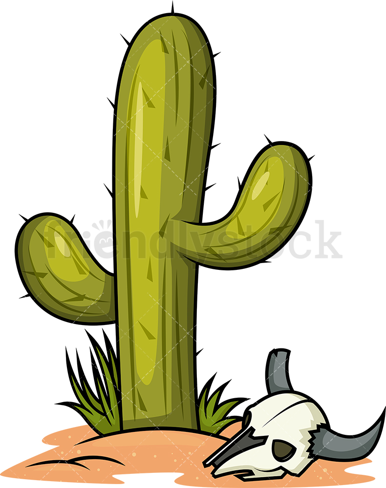 Desert Cactus Cartoon Clipart Vector 790x1000 Desert Cactus Cartoon Clipart Vector
