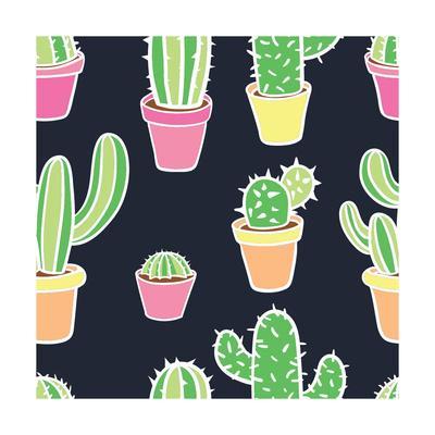 Seamless Pattern With Cactus Pattern Of Cactus Cacti In Pots 400x400 Seamless Pattern With Cactus Pattern Of Cactus Cacti In Pots