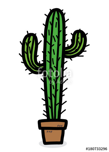 Cactus Cartoon Vector And Illustration, Hand Drawn Style 357x500 Cactus Cartoon Vector And Illustration, Hand Drawn Style