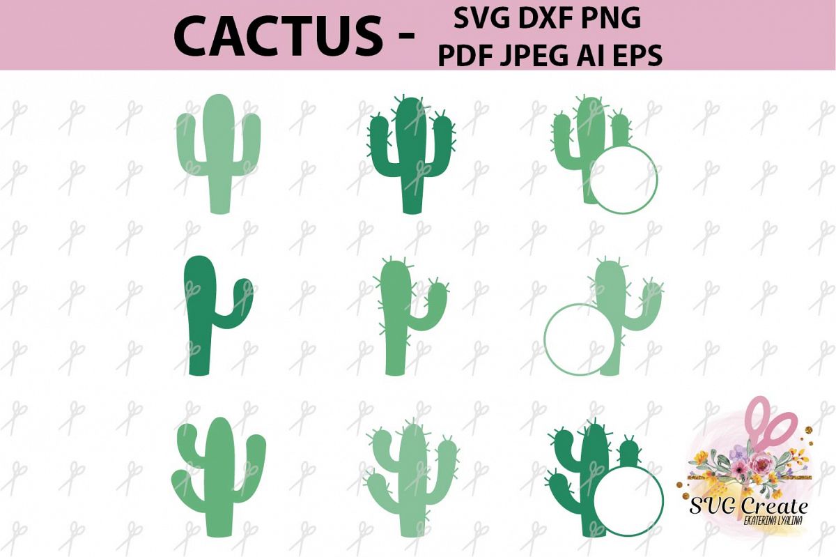 1200x799 Cactus Print Printable, Cactus Clipart, Summer Vector