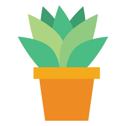 512x512 Flowerpot With Cactus Clipart