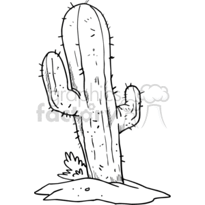 300x300 Black And White Cartoon Cactus Clipart Royalty Free Gif, Png
