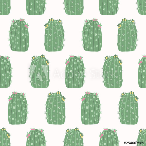 Cactus Flowering Bloom Seamless Pattern Indoor Succulent 500x500 Cactus Flowering Bloom Seamless Pattern Indoor Succulent