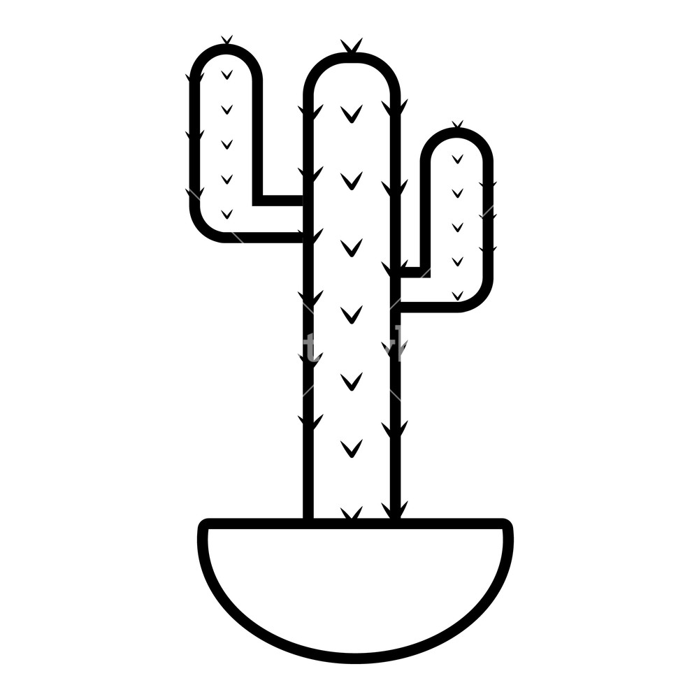 Wilderness Cactus Icon Outline Illustration Of Wilderness Cactus 1000x1000 Wilderness Cactus Icon Outline Illustration Of Wilderness Cactus