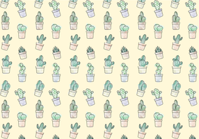 Cactus Pattern Vector