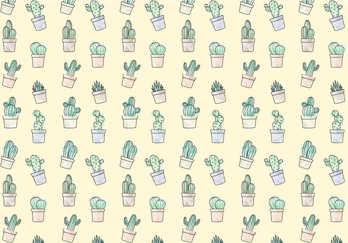 Free Cactus Pattern Vector 700x490 Free Cactus Pattern Vector