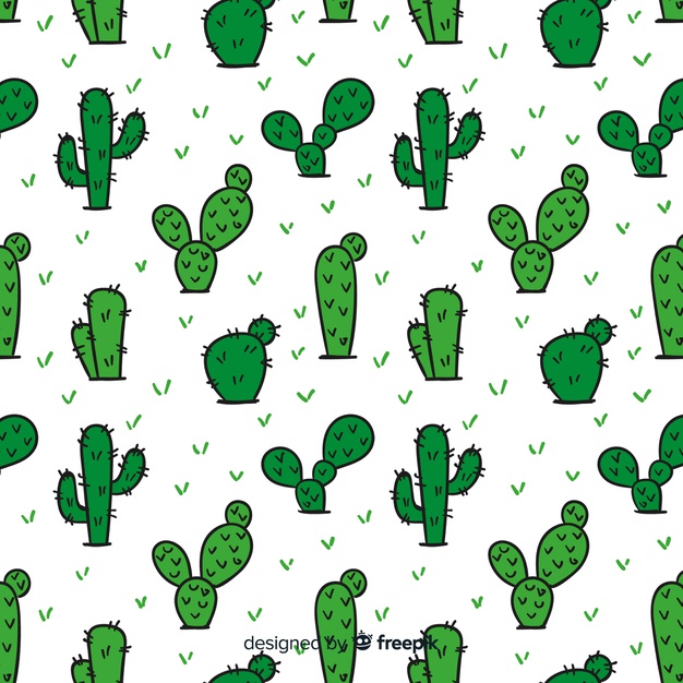 Hand Drawn Cactus Pattern Vector Free Download 626x626 Hand Drawn Cactus Pattern Vector Free Download