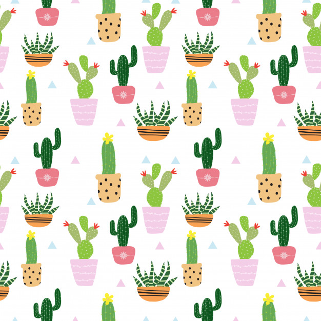 Seamless Cute Cactus Pattern Vector Premium Download 626x626 Seamless Cute Cactus Pattern Vector Premium Download