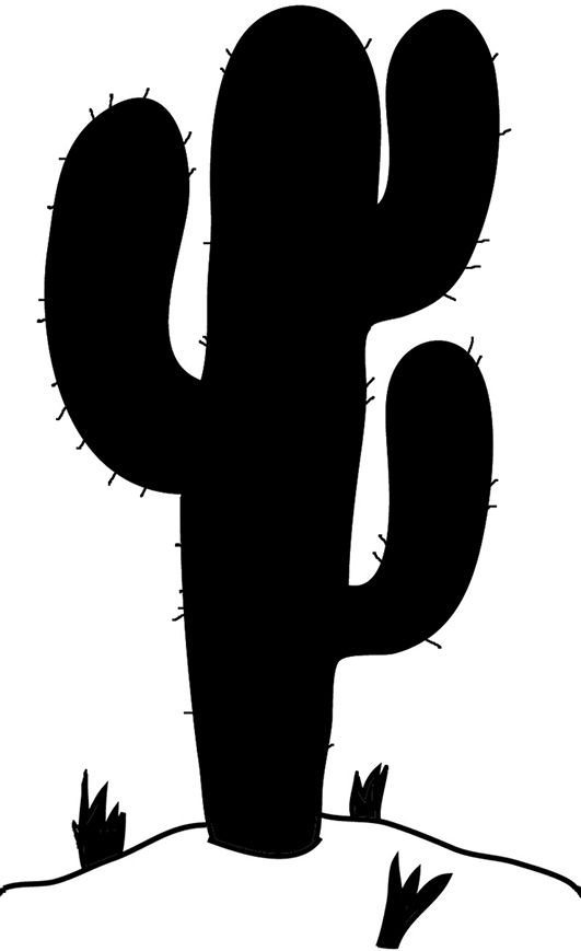 531x869 Cactus Silhouette Png Images