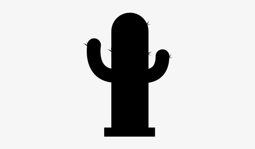820x481 Cactus Silhouette Vector
