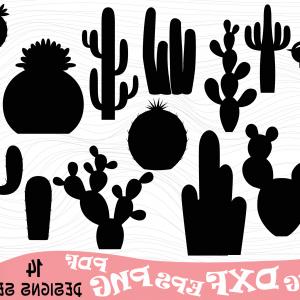 300x300 Cactus Silhouette Vector Art Designs Hoodamathrun