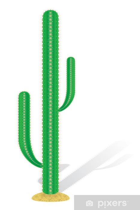 Cactus Vector Illustration Sticker 467x700 Cactus Vector Illustration Sticker