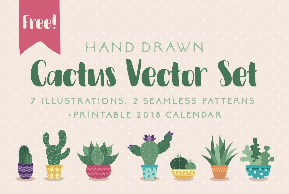 Free Cactus Vector Set On Behance 1152x774 Free Cactus Vector Set On Behance