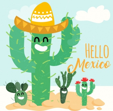 373x368 Mexican Cactus Vector Free Vector Download