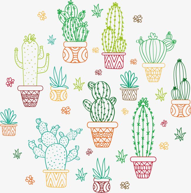 Cactus Vector Free Download at Vectorified.com | Collection of Cactus ...