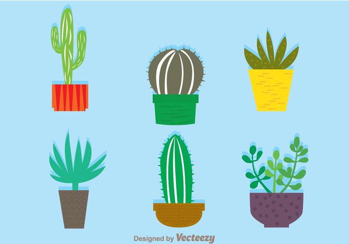 700x490 Cactus In A Pot Vectors Free Vectors Ui Download
