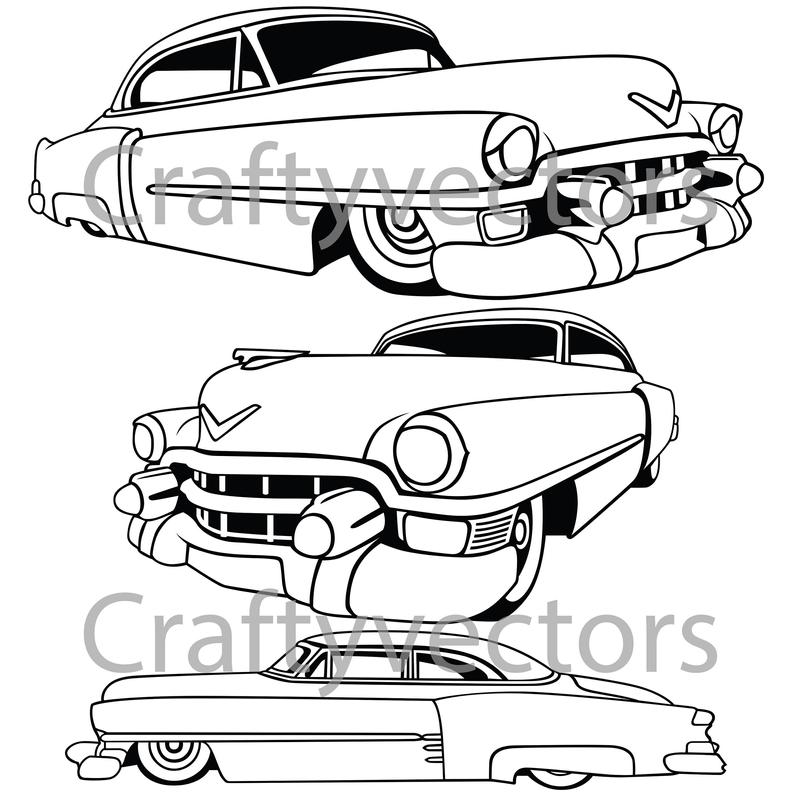 794x794 Cadillac Vector Etsy