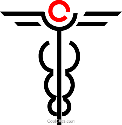 470x480 Caduceus Royalty Free Vector Clip Art Illustration