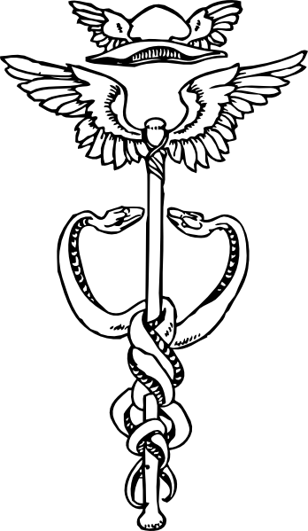348x599 Caduceus Clip Art