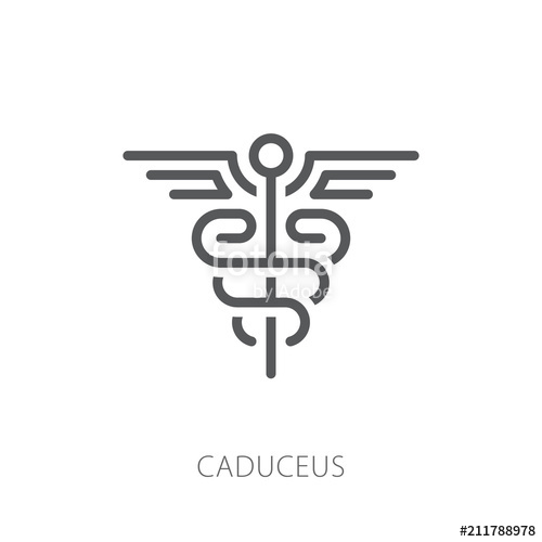 500x500 Caduceus Icon Vector Illustration Stock Image And Royalty Free