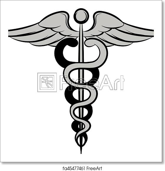 Caduceus Medical Symbol Vector at Vectorified.com | Collection of ...