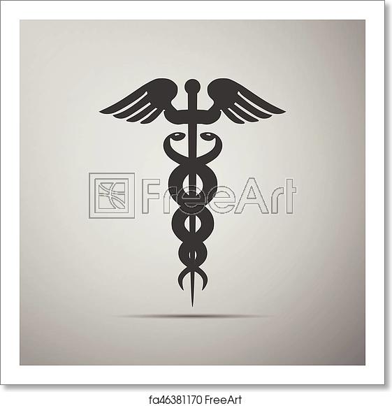 Caduceus Medical Symbol Vector at Vectorified.com | Collection of ...