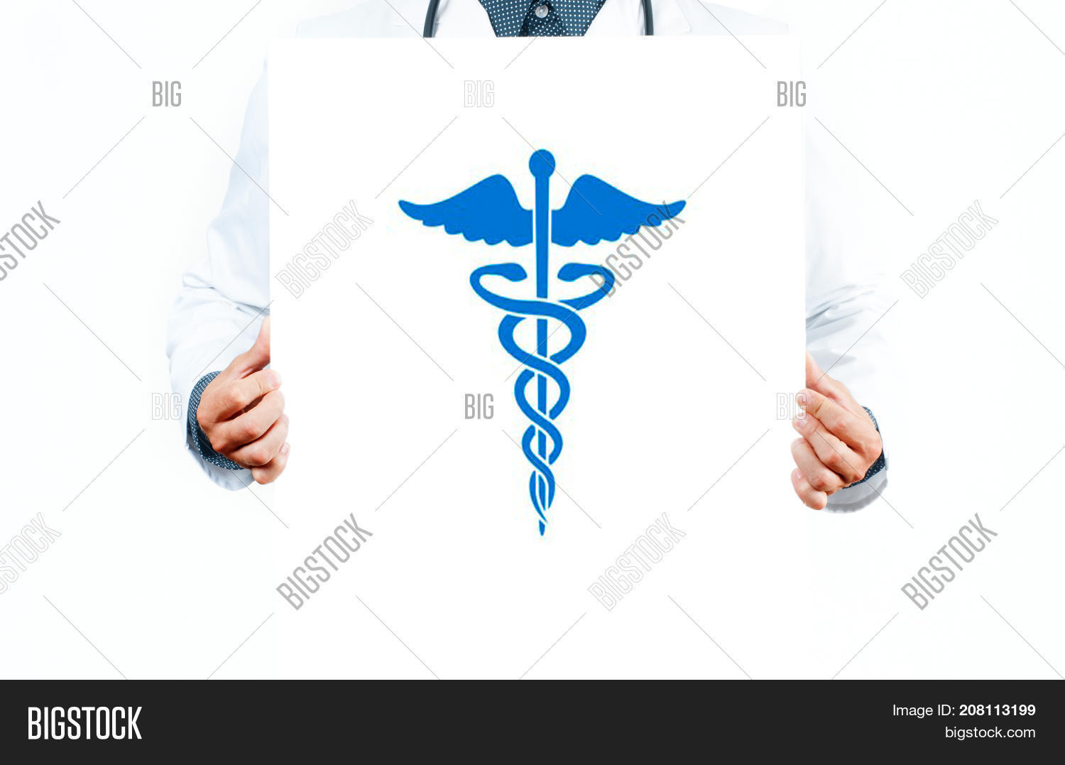 1500x1077 Medicine Doctor With Caduceus Medical Symbol Vector Image