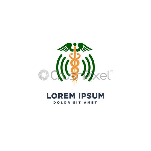 500x500 Caduceus Medical Symbol Vector Illustration, Stock Vector Crushpixel