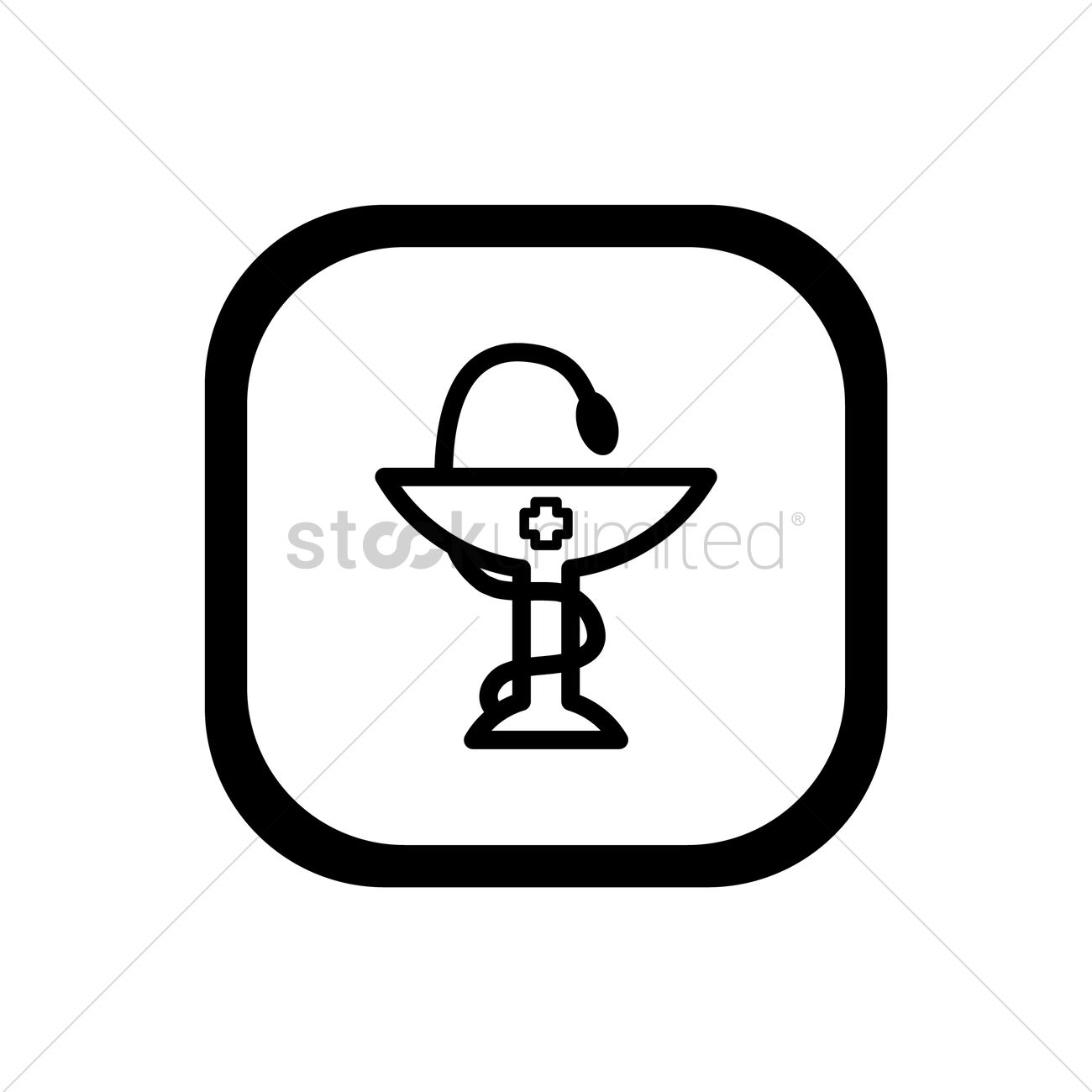 1300x1300 Pharmacy Icon With Caduceus Symbol Vector Image