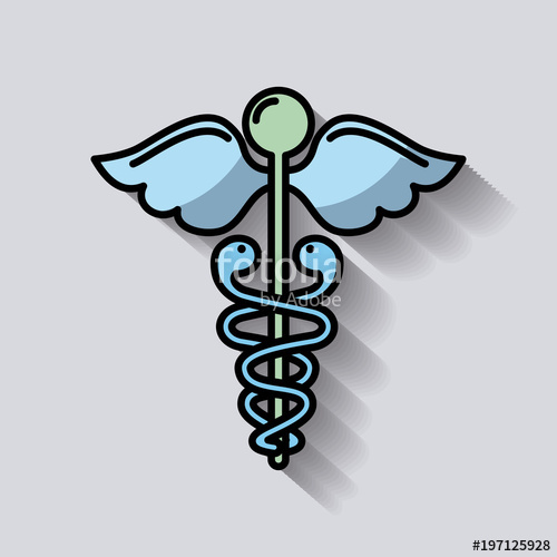 500x500 Medical Caduceus Health Care Symbol Vector Illustration Stock