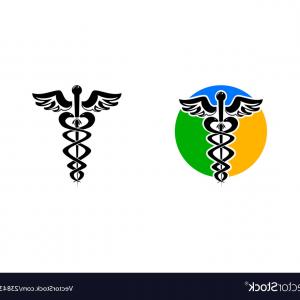 300x300 Caduceus Or Rod Of Asclepius Medical Symbol Vector Newwaysys
