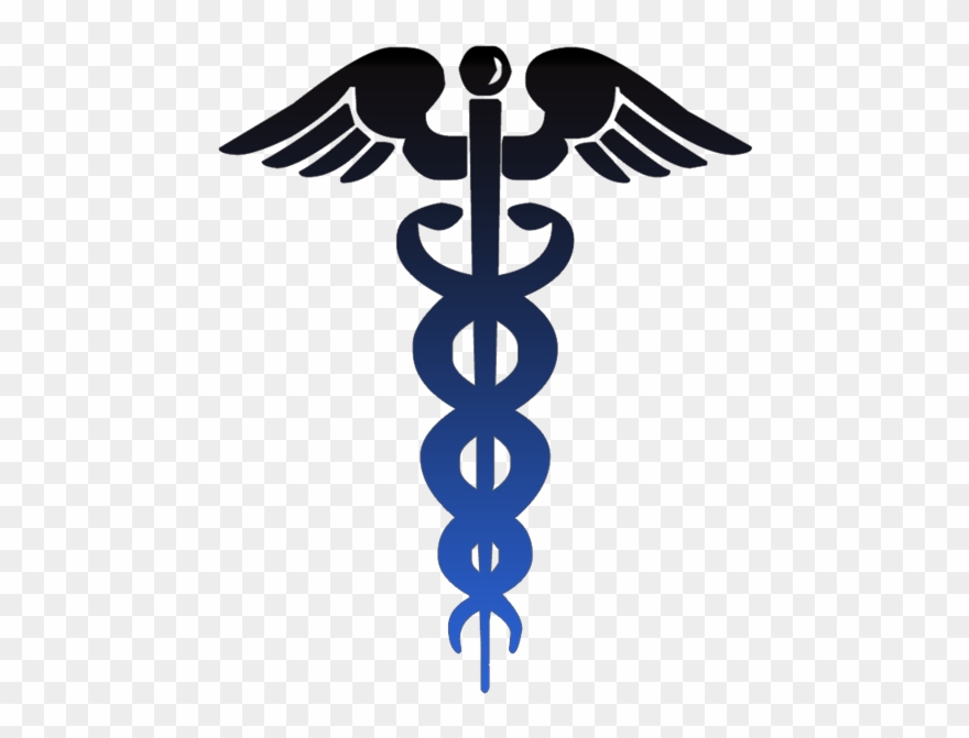 880x671 Caduceus Symbol Black Blue