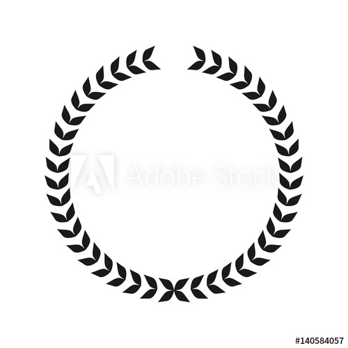500x500 Caesar Crown Leaf Logo Vector