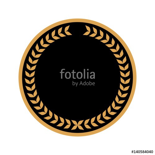 500x500 Caesar Crown Leaf Logo Vector Stock Image And Royalty Free Vector