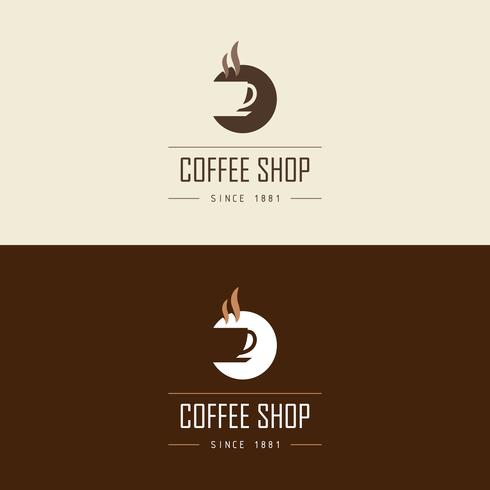 490x490 Coffee Shop Logo Vector