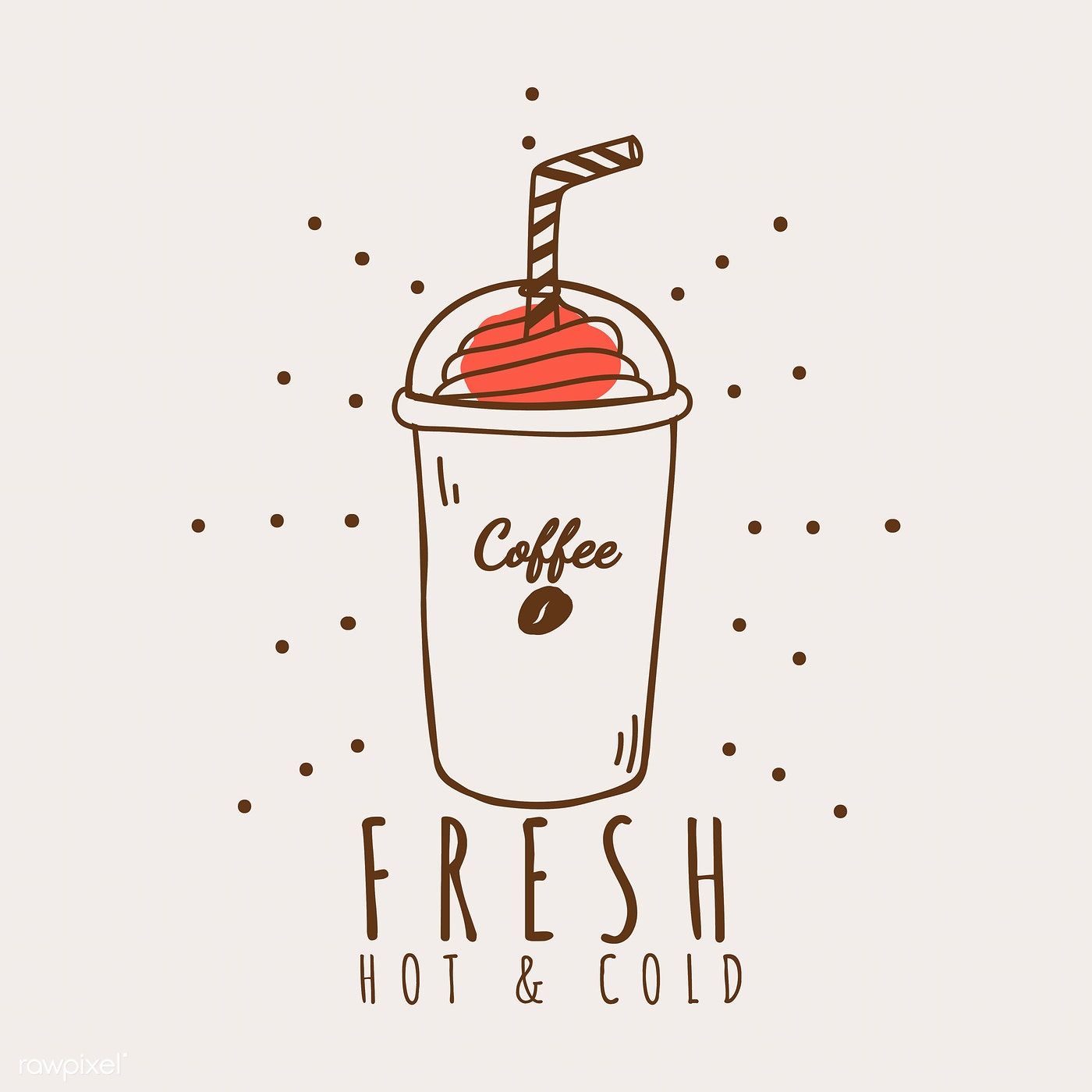 1400x1400 Fresh Hot Cold Cafe Logo Vector Free Image