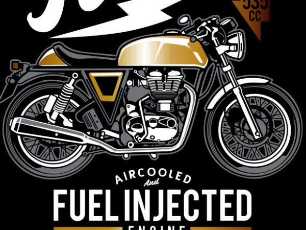 Cafe Racer T Shirt Vector 600x450 Cafe Racer T Shirt Vector